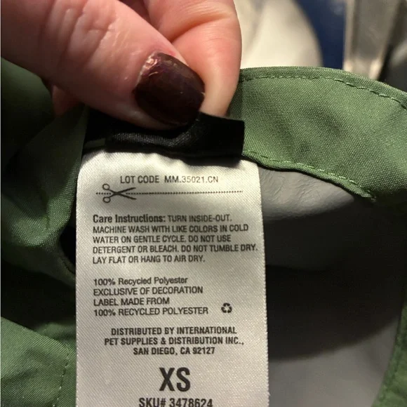 NWT Backcountry x Petco Green XS Dog Jacket - Picture 10 of 15